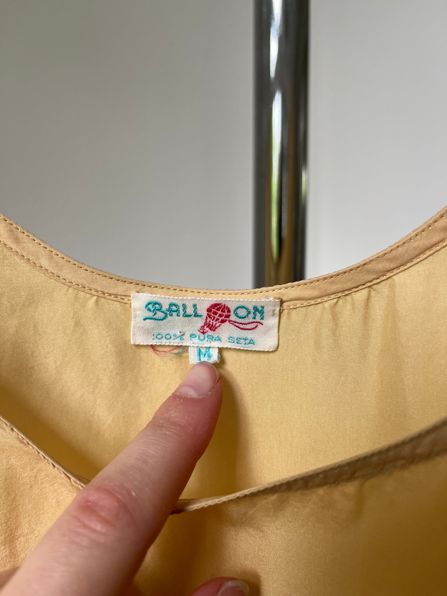 1980s 'Balloon' 100% Silk Golden Camisole