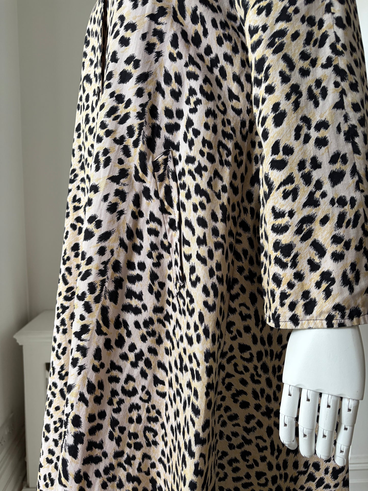1960s Leopard Print Swing Coat