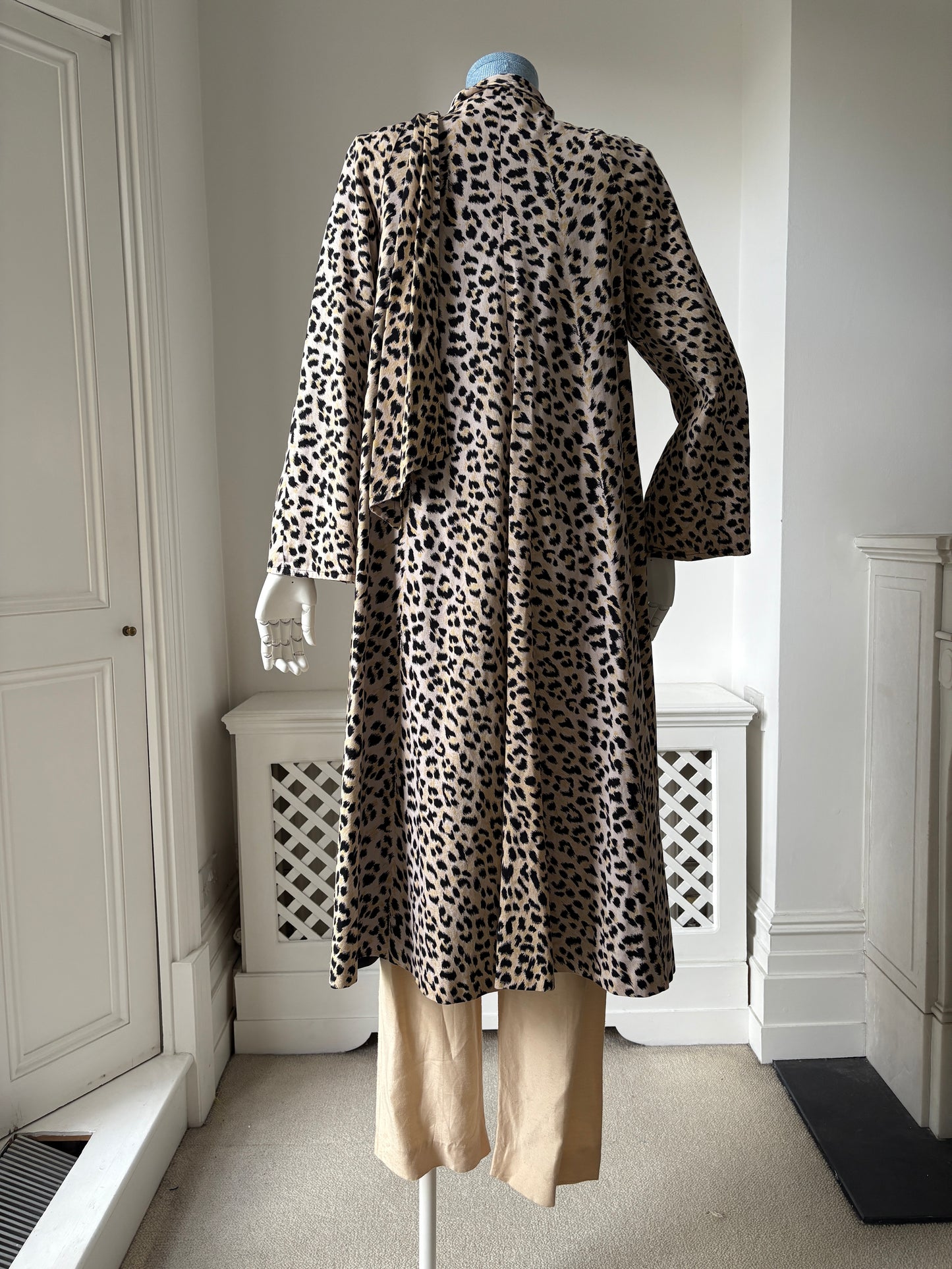 1960s Leopard Print Swing Coat