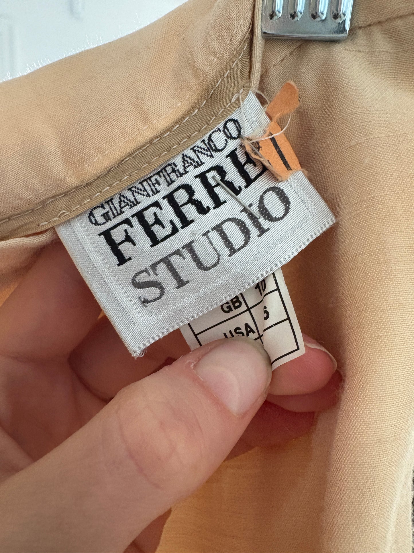 1990s Cream Silk Trousers