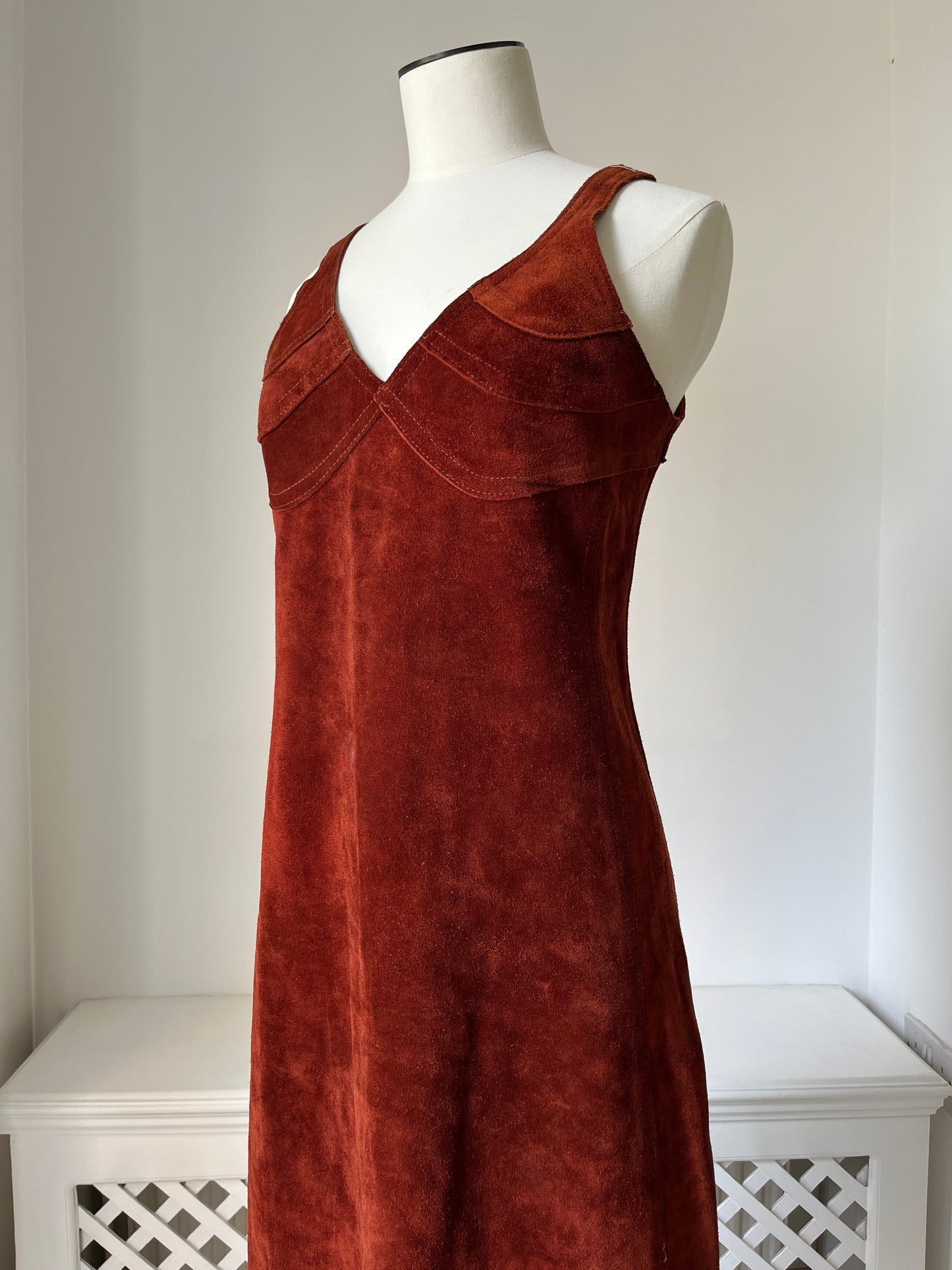1960s 'Brenzin’ *rare* 100% Suede Leather Dress