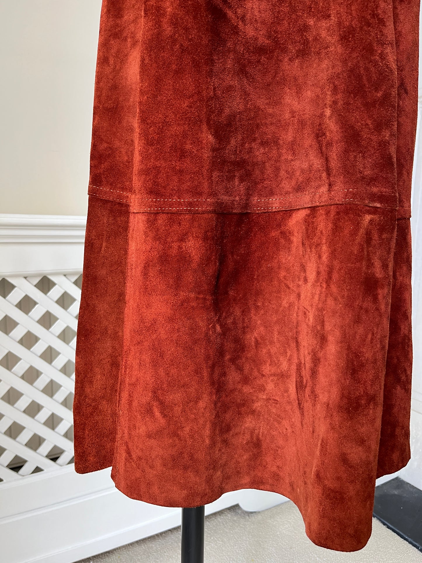 1960s 'Brenzin’ *rare* 100% Suede Leather Dress
