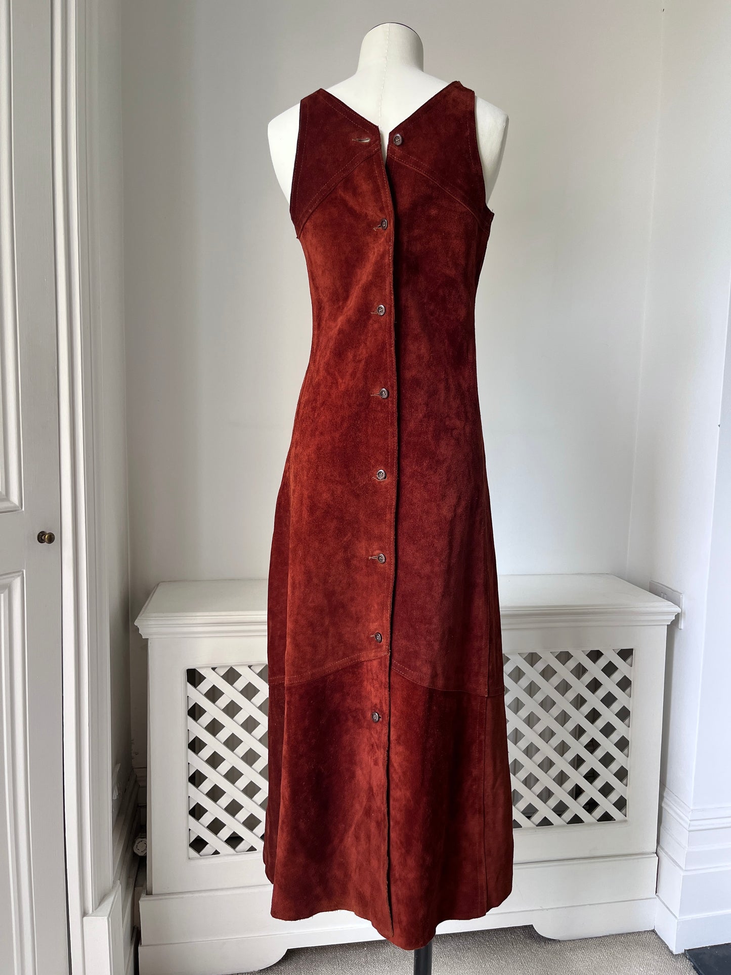 1960s 'Brenzin’ *rare* 100% Suede Leather Dress
