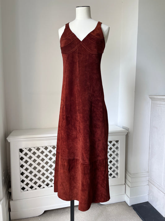 1960s 'Brenzin’ *rare* 100% Suede Leather Dress