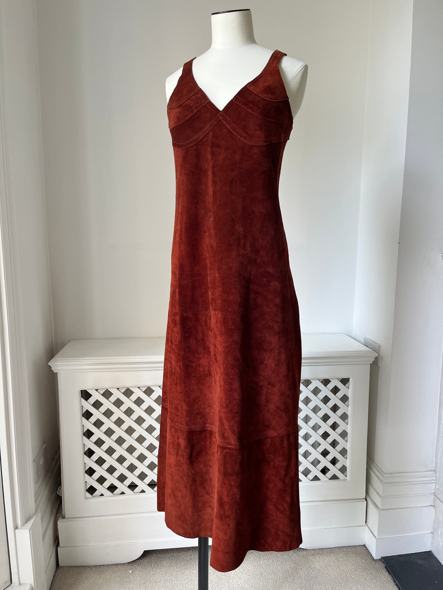 1960s 'Brenzin’ *rare* 100% Suede Leather Dress
