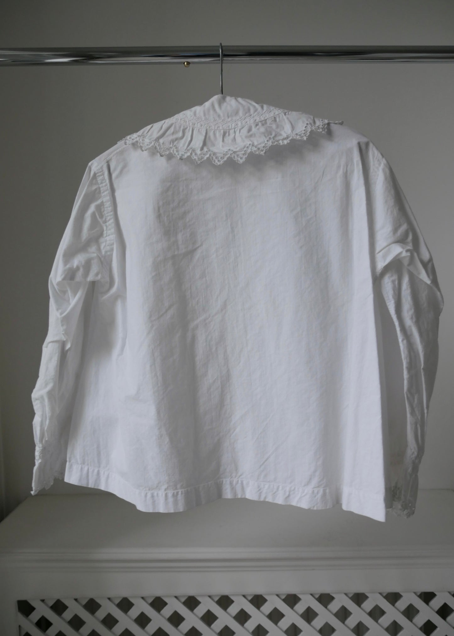 1900s Edwardian Cotton Frilled Nightshirt