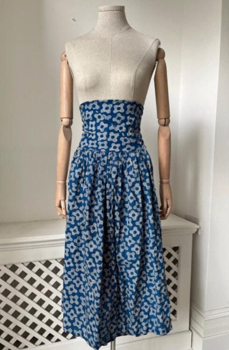 1940s 'CC41' *Rare* Ultra High Waisted Skirt