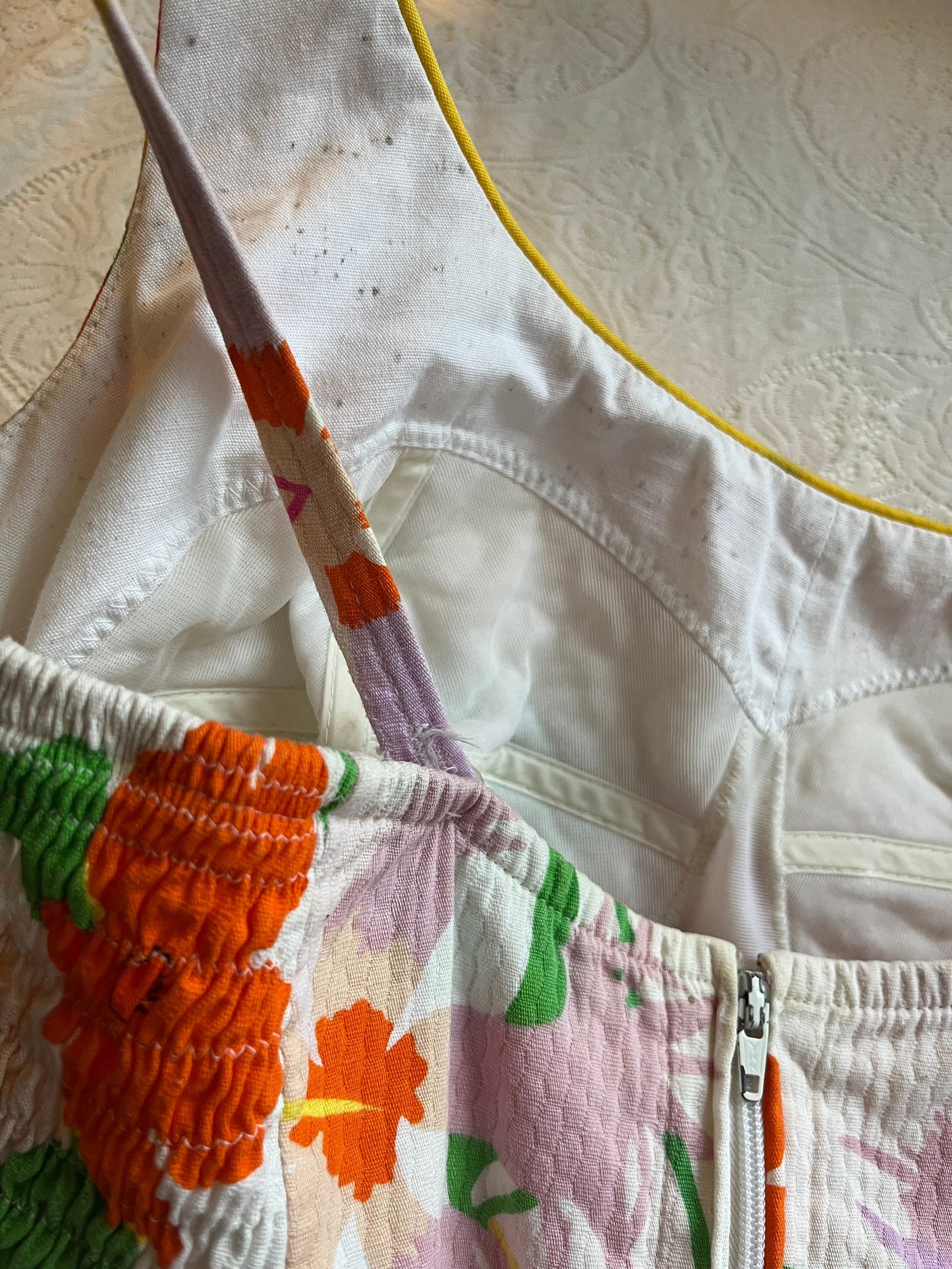 1960s 'Broadway' Floral Romper