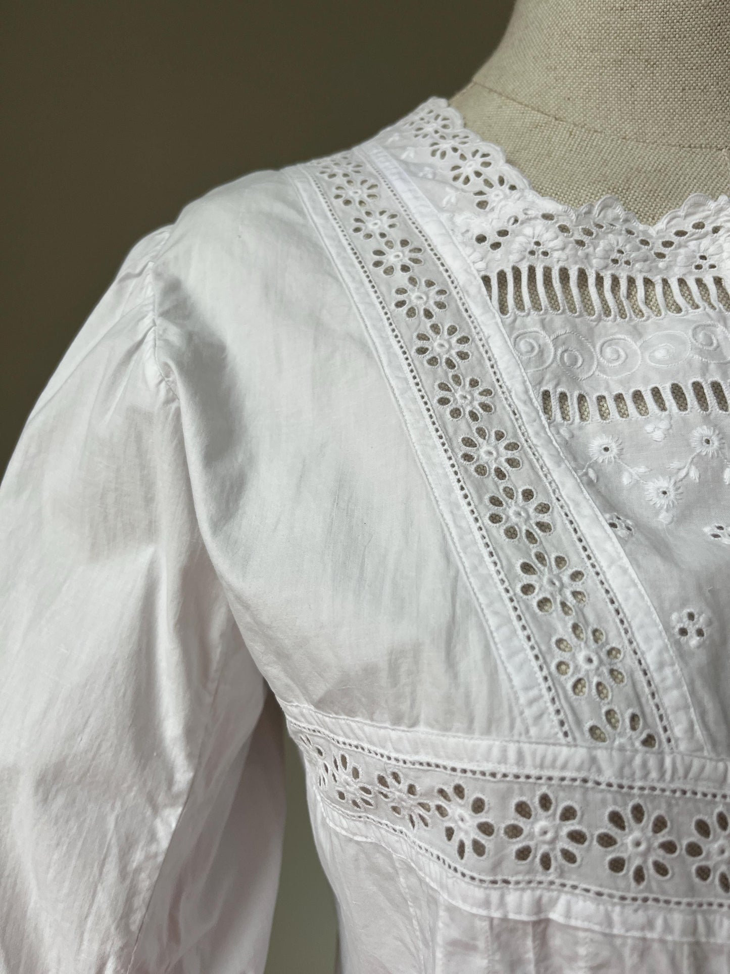 1880s 1890s Victorian *Altered* Nightdress Shirt