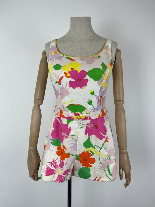 1960s 'Broadway' Floral Romper