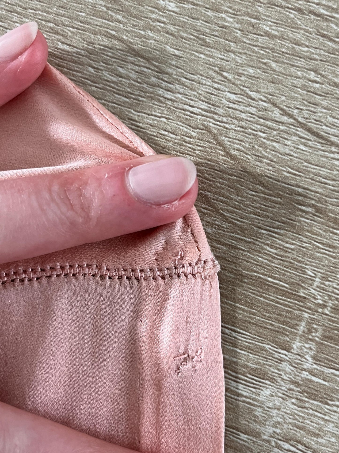 1930s Pink Silk Bed Jacket with Lace