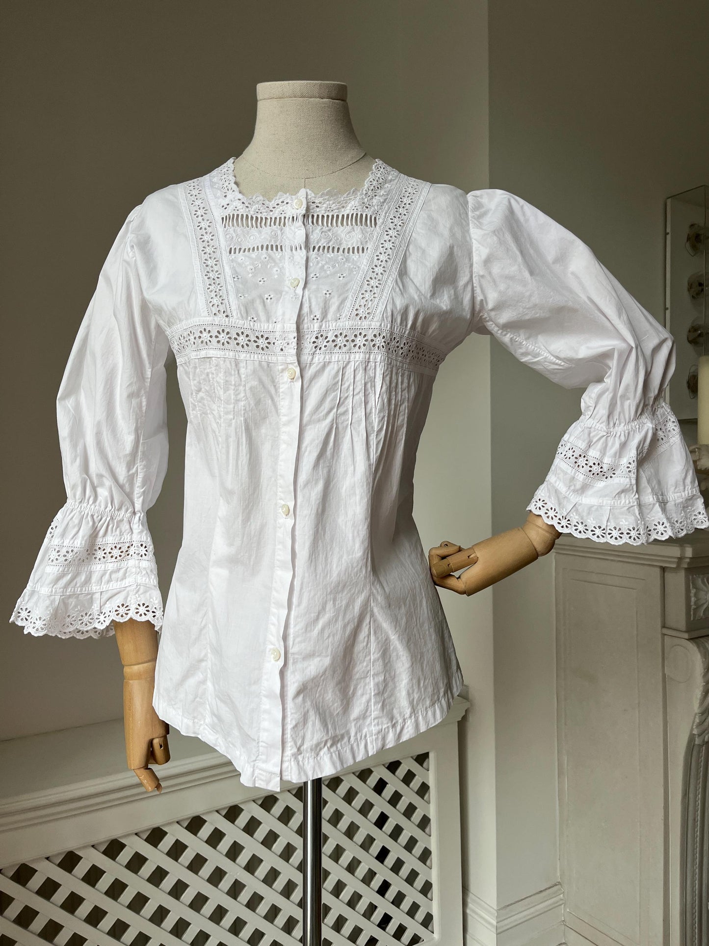 1880s 1890s Victorian *Altered* Nightdress Shirt