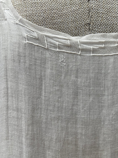 1900s Pure Cotton Sheer Dress (wounded)