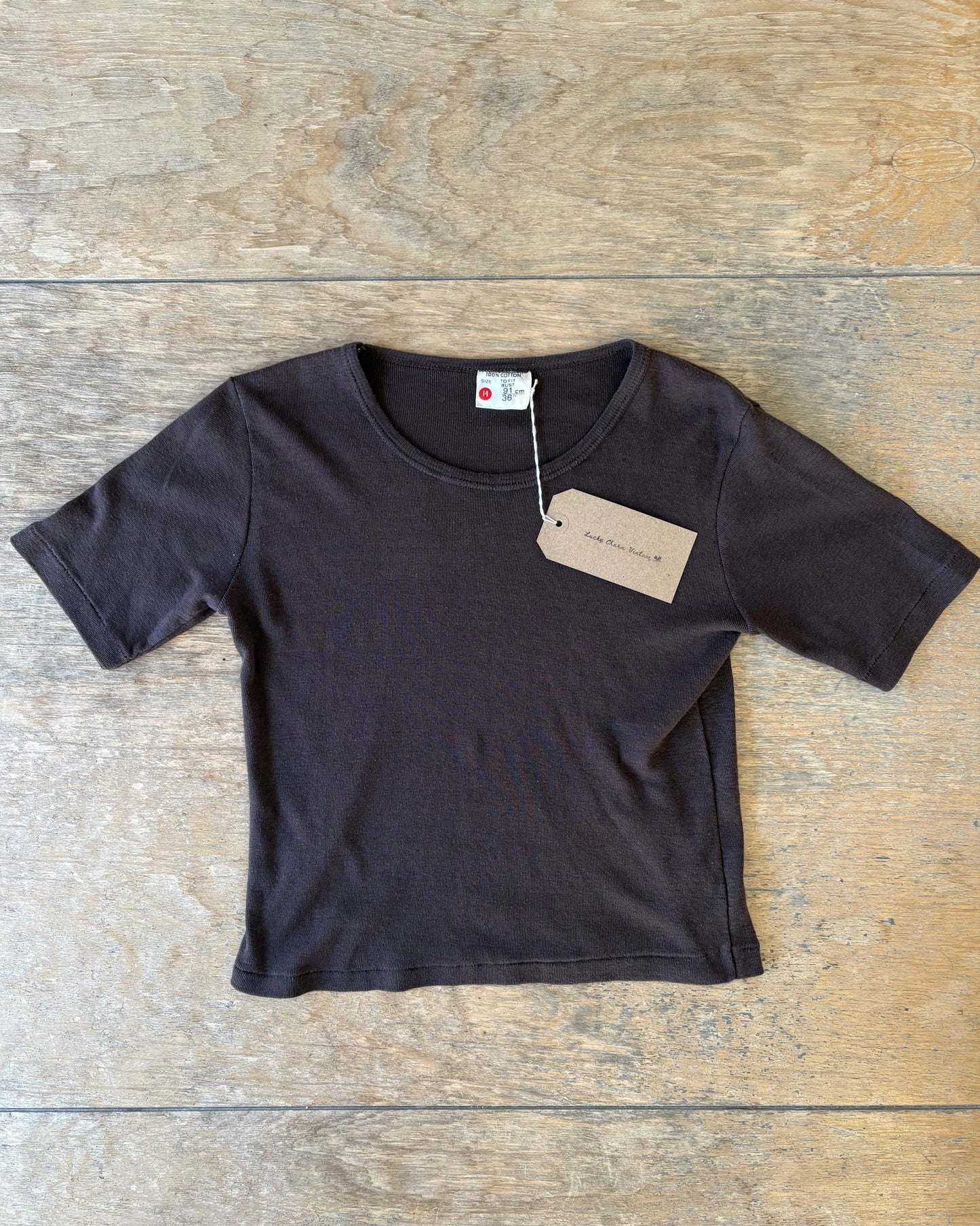 1970s Brown Cotton Tee