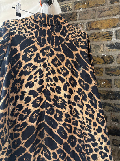 1960s Leopard Print Trench Coat