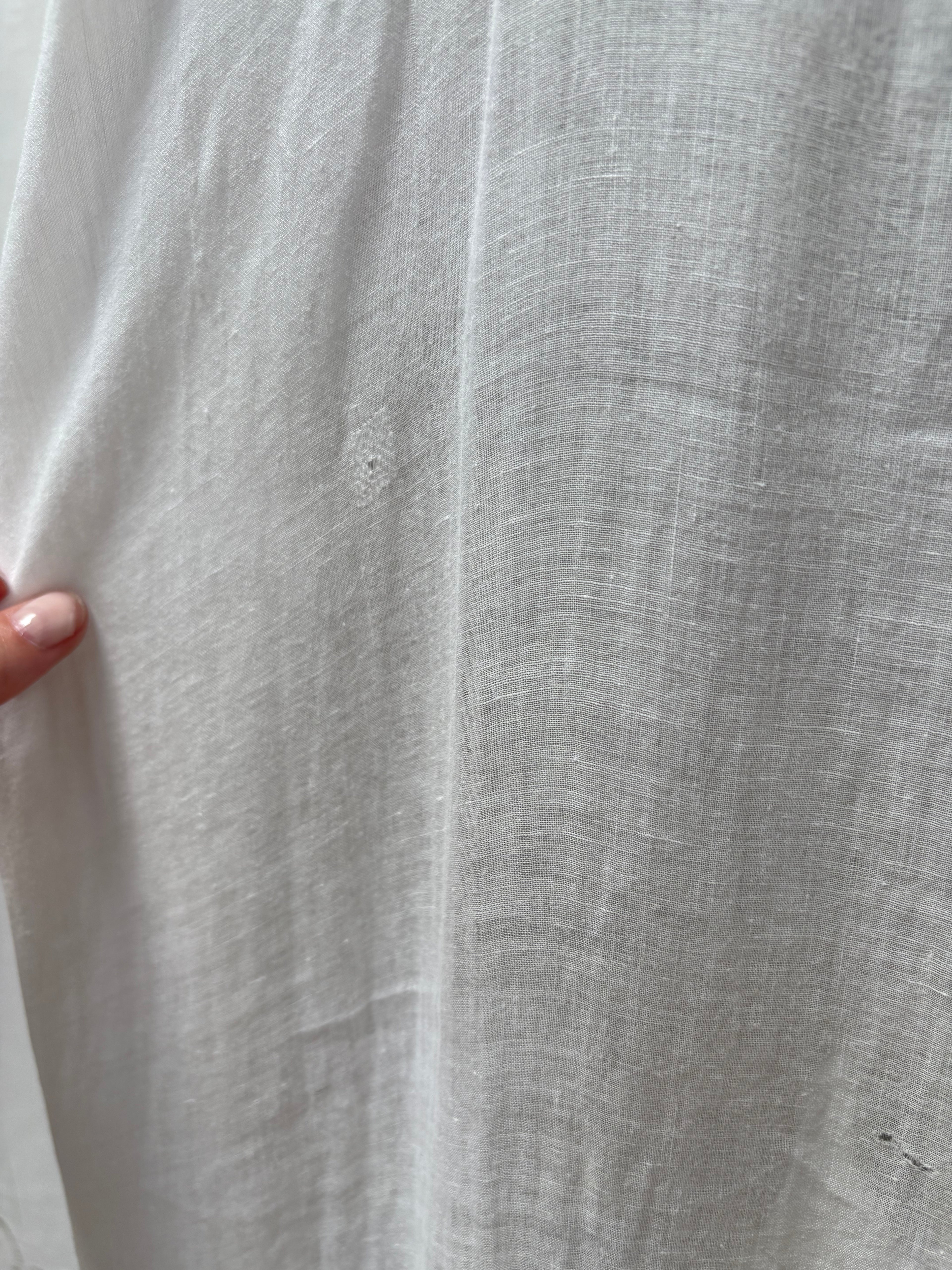 1900s Pure Cotton Sheer Dress