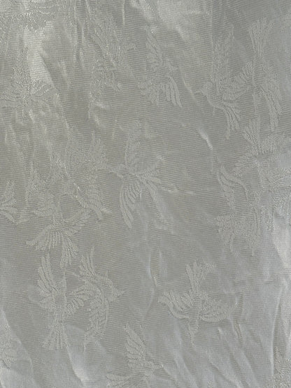 1950s Satin Slip with Dove Print