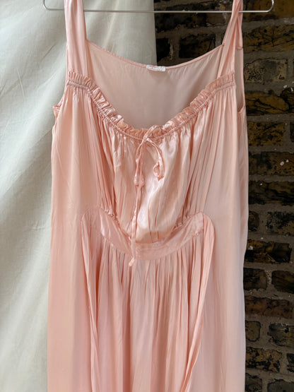 1940s Pink Slip Dress