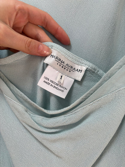 1990s Baby Blue 'Maria Avraam' Skirt Set