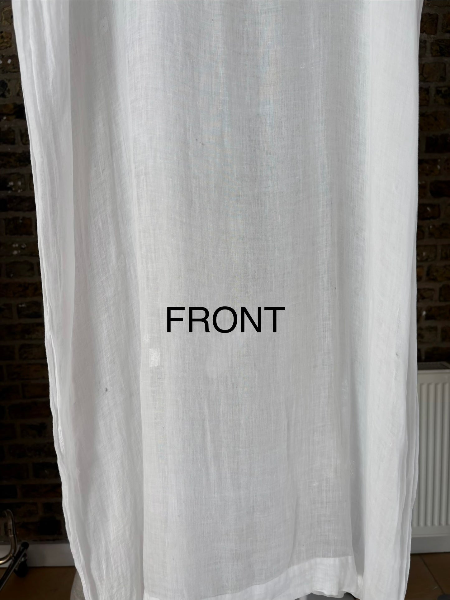 1900s Pure Cotton Sheer Dress (wounded)
