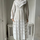 1900s Lawn Cotton Day Dress with Collar