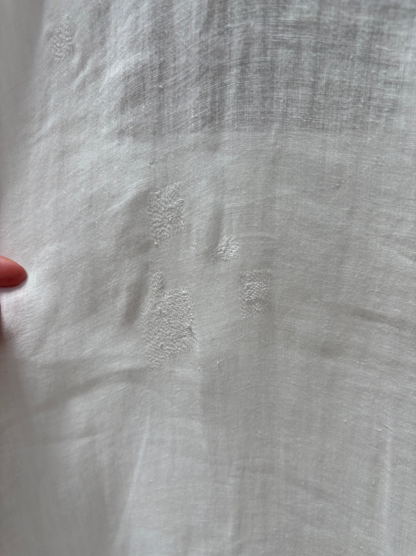 1900s Pure Cotton Sheer Dress (wounded)
