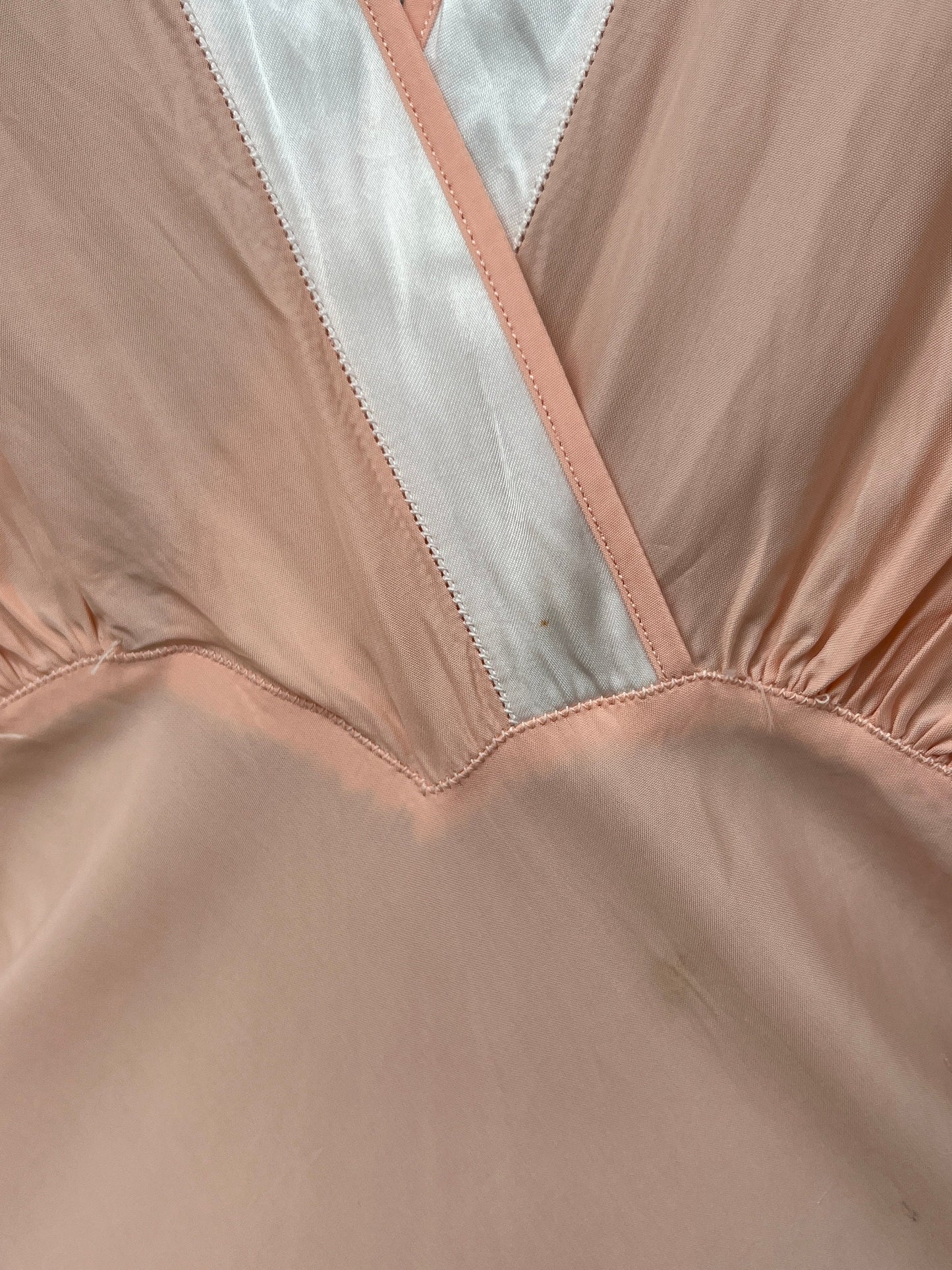 1940s Rayon Crepe Bias Cut Slip Nightdress