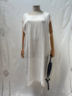 1900s Pure Cotton Sheer Dress
