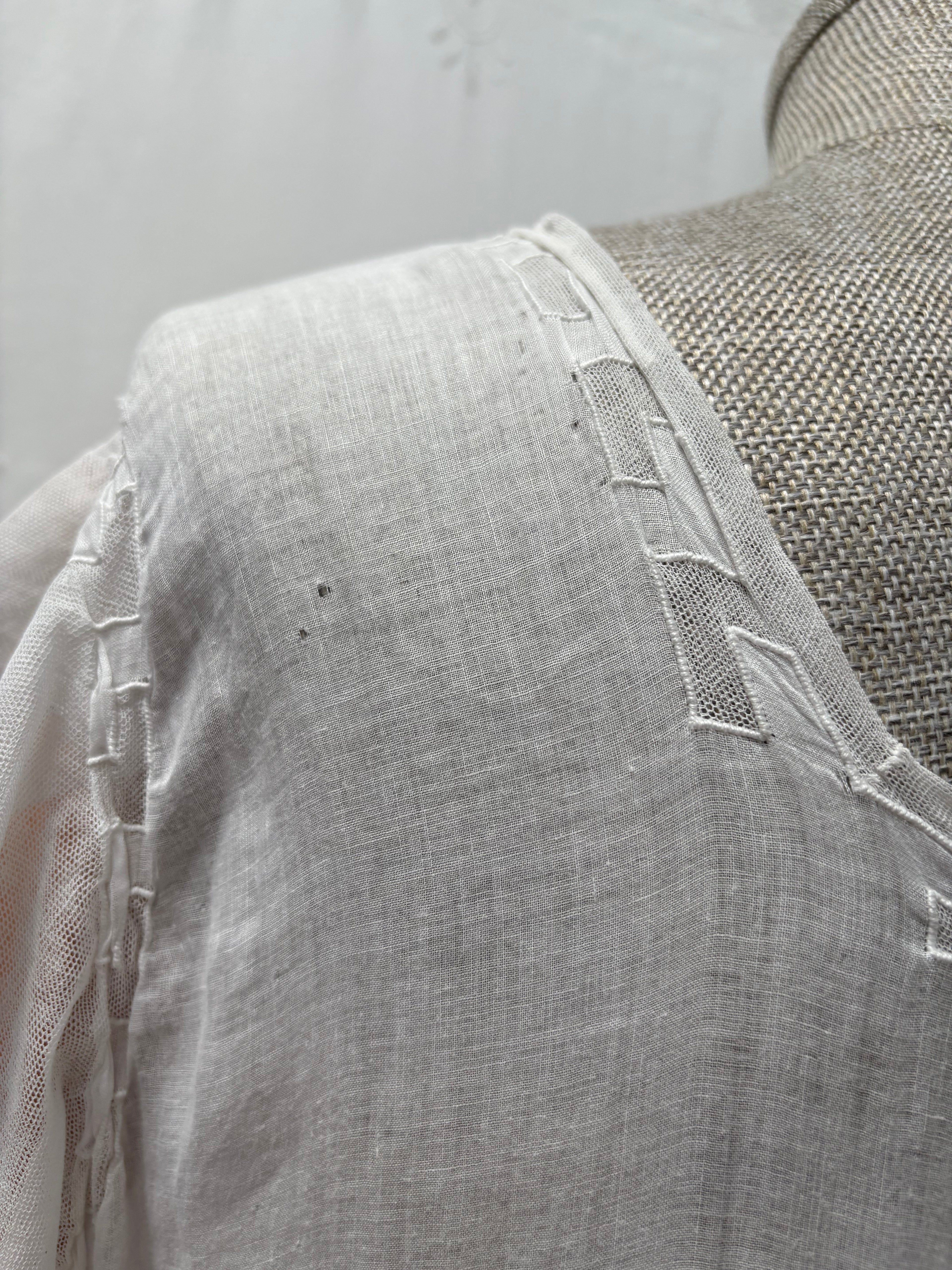 1900s Pure Cotton Sheer Dress