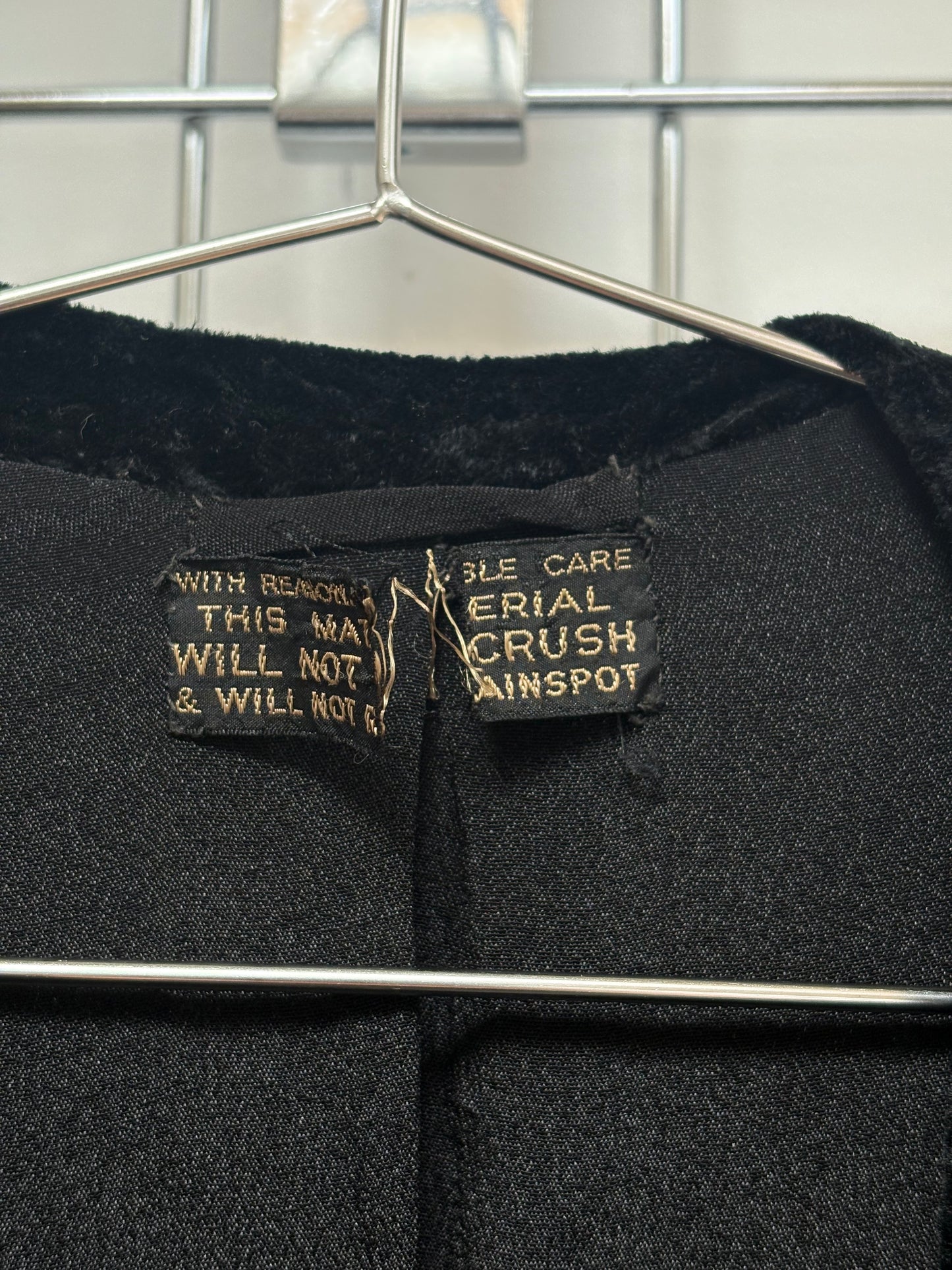 1930s Black Velvet Opera Coat