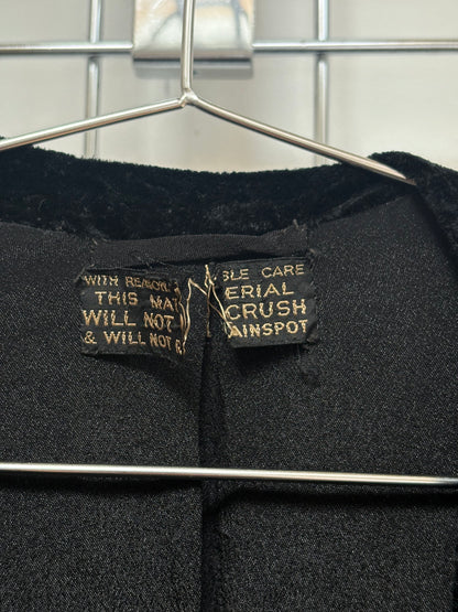 1930s Black Velvet Opera Coat