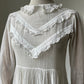1900s Lawn Cotton Day Dress with Collar
