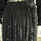 1930s Black Velvet Dress with Dolman Sleeves
