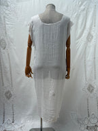 1900s Pure Cotton Sheer Dress