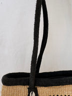 1990s Straw Handbag with Cowrie Shells