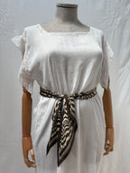 1900s Pure Cotton Sheer Dress