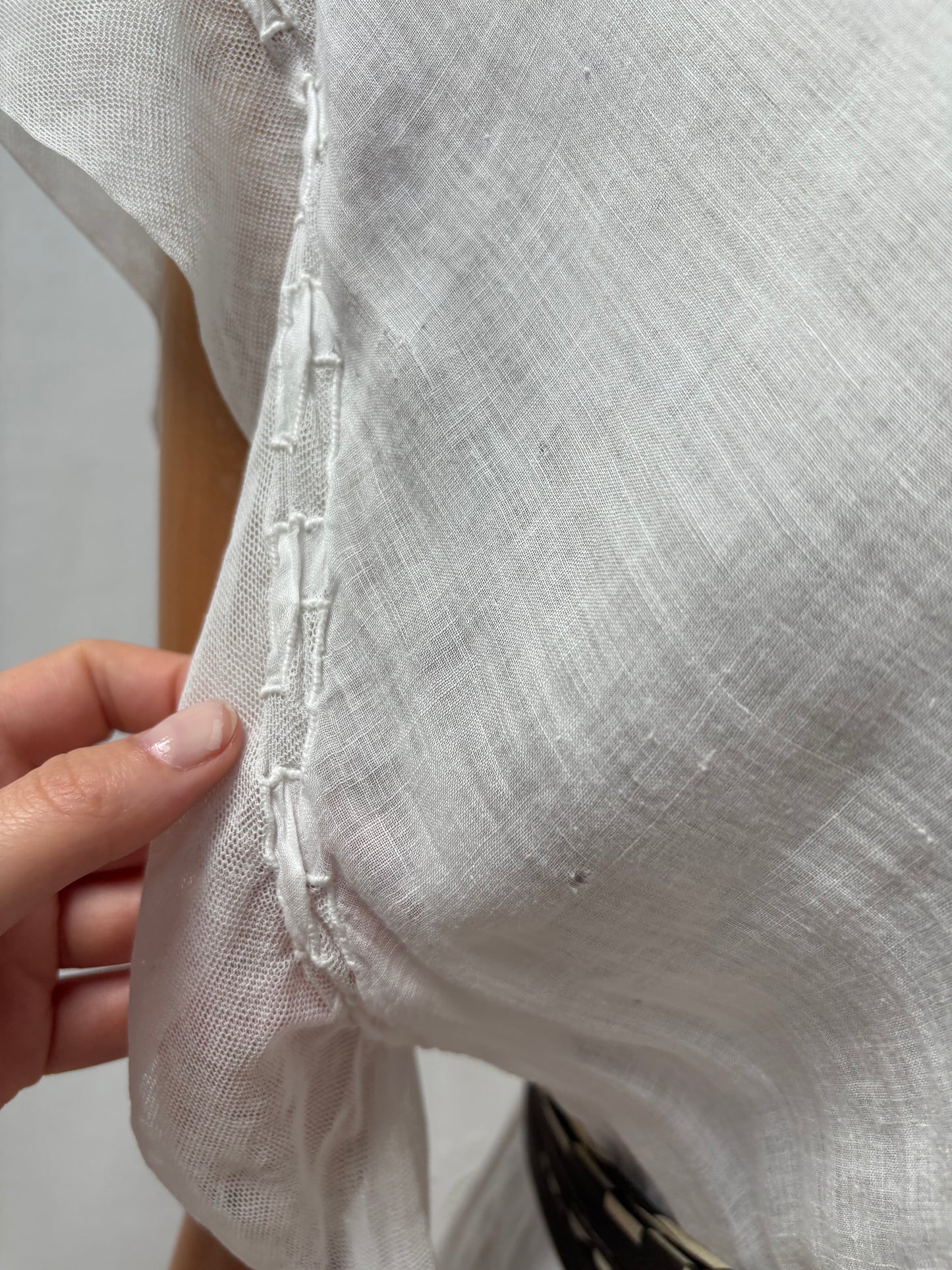 1900s Pure Cotton Sheer Dress (wounded)