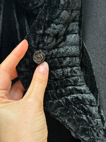 1930s Black Velvet Opera Coat