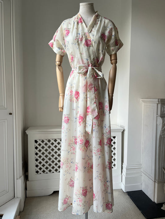 1950s Floral 'Evelyn Pearson' Housecoat