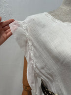 1900s Pure Cotton Sheer Dress