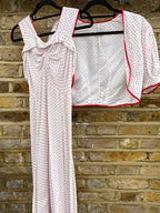 1930s Cotton Matching Dress Set