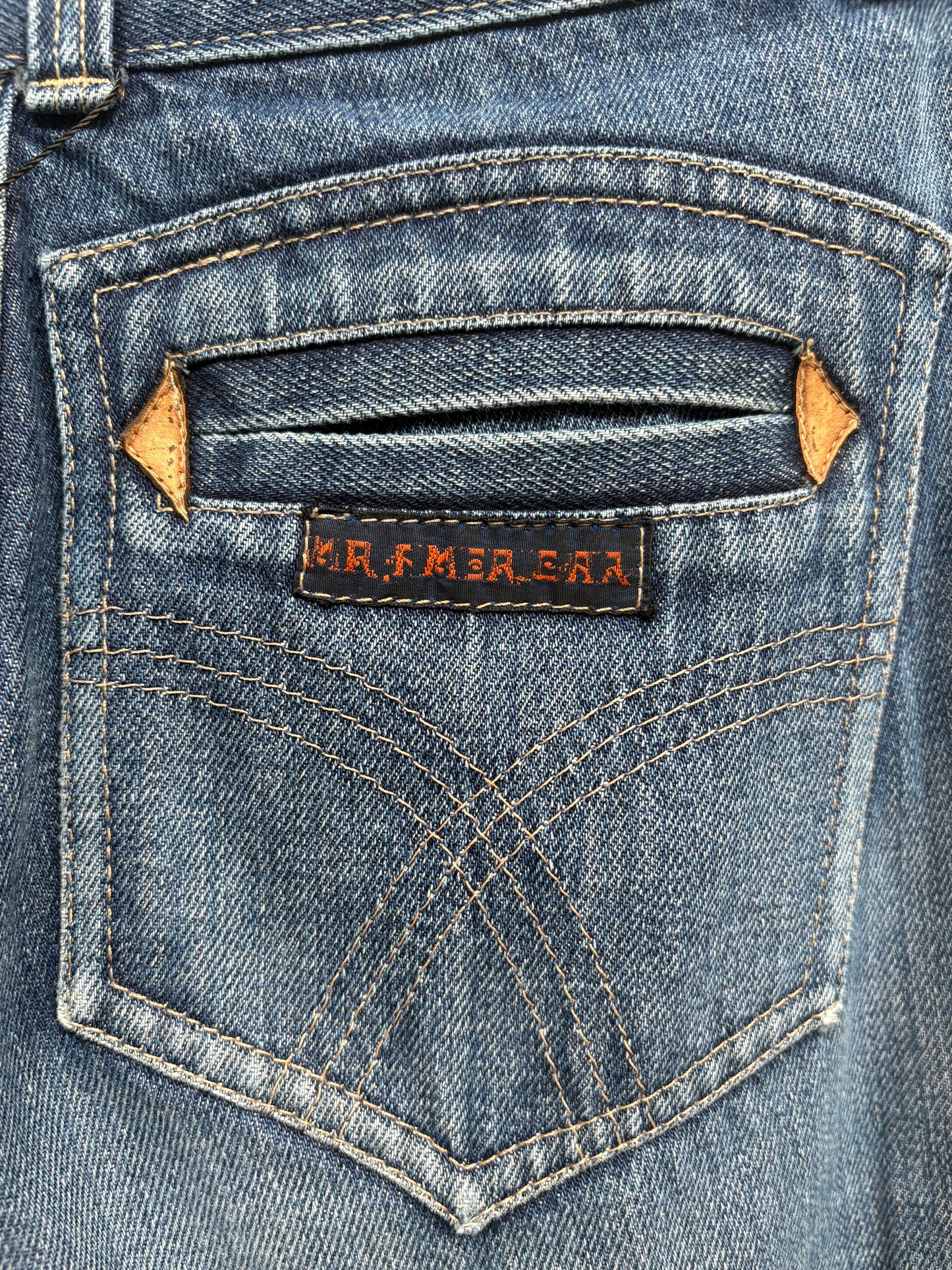1970s 'Mr Americar' Wide Leg Jeans