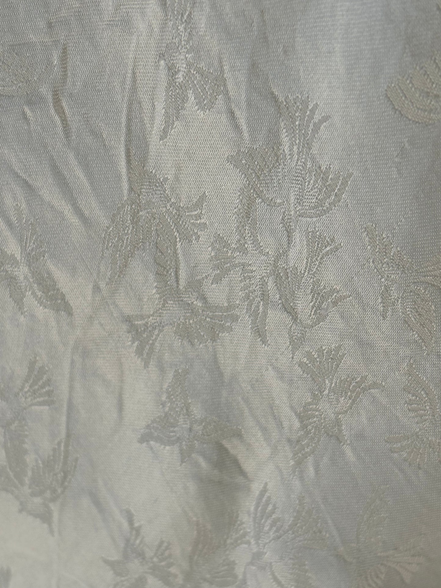 1950s Satin Slip with Dove Print