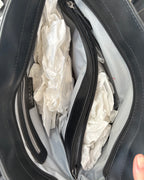 2010 Black Leather Handbag with Tassels