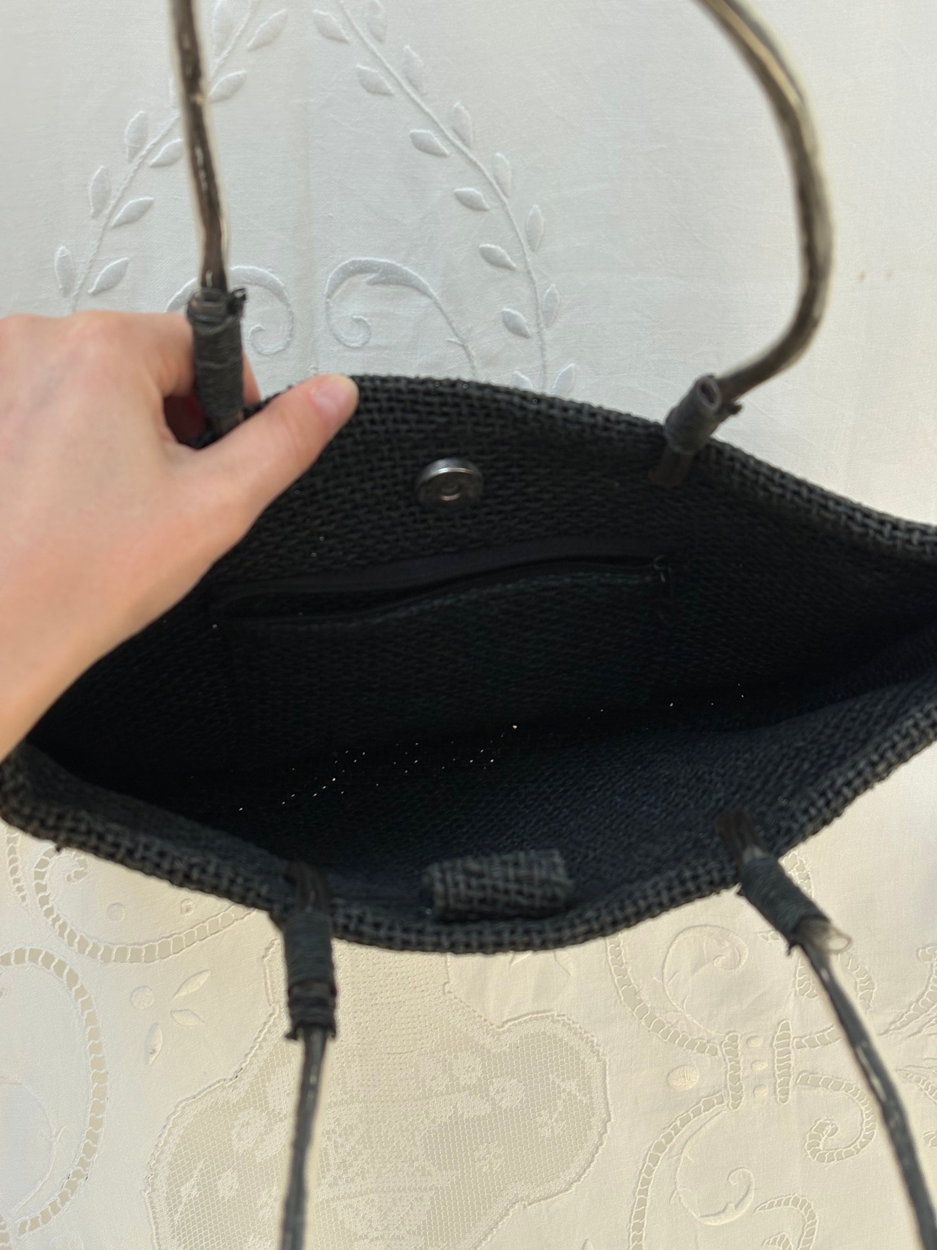 1990s Mini Woven Handbag