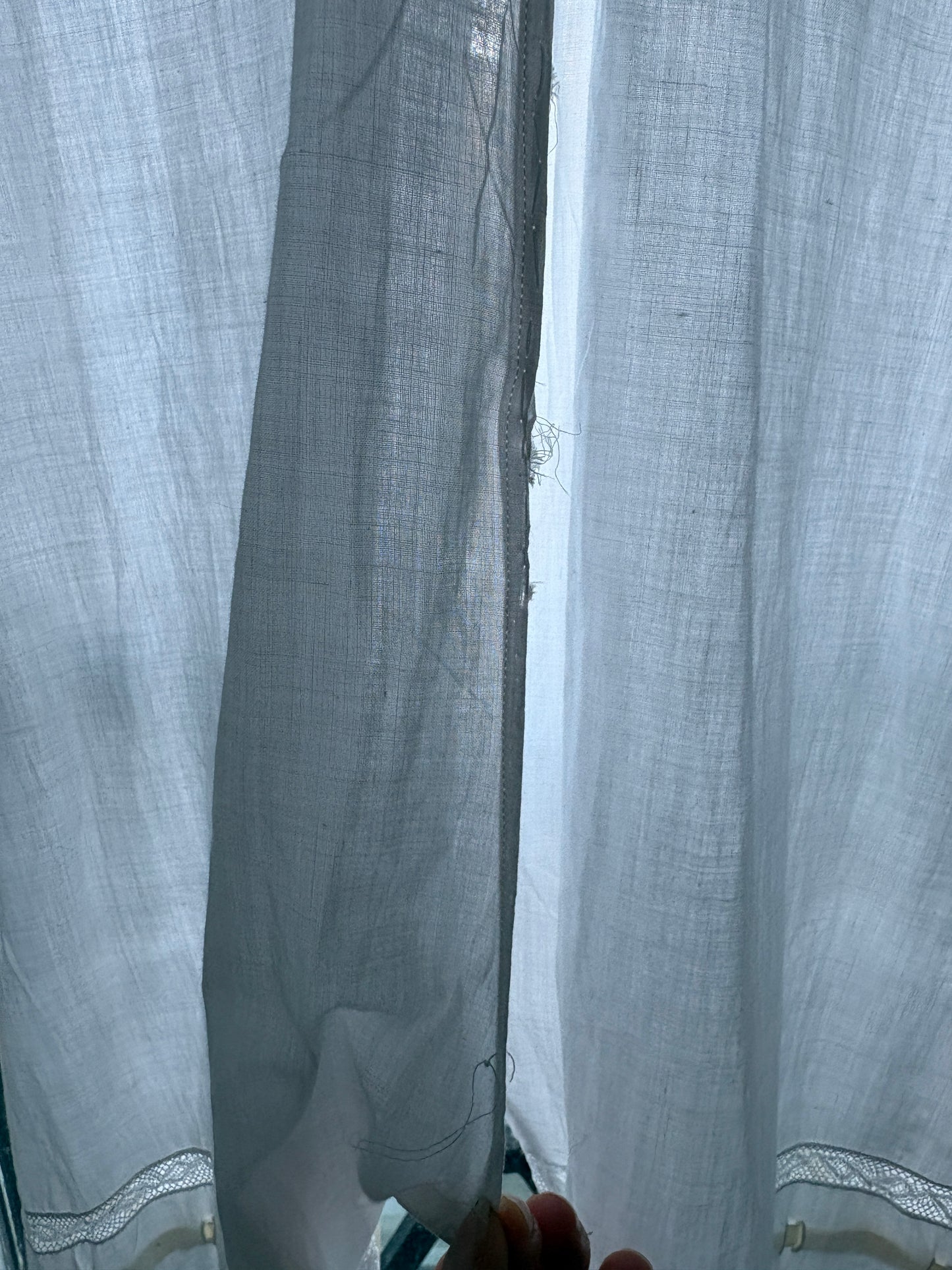 1910s 1920s Edwardian White Cotton Step-in