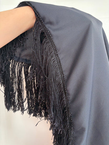 2000s Black Piano Shawl