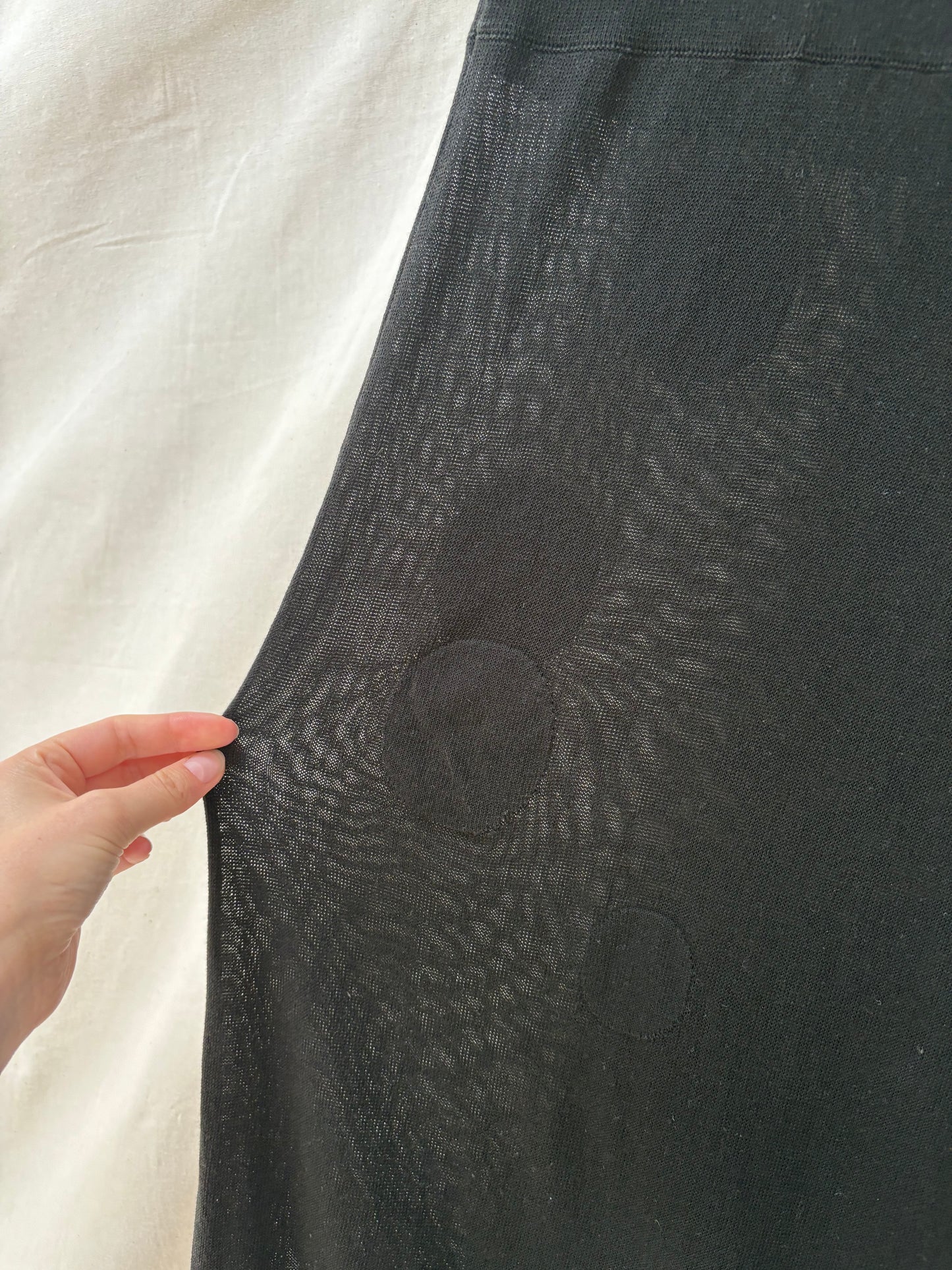 2000s Black Knitted Dress