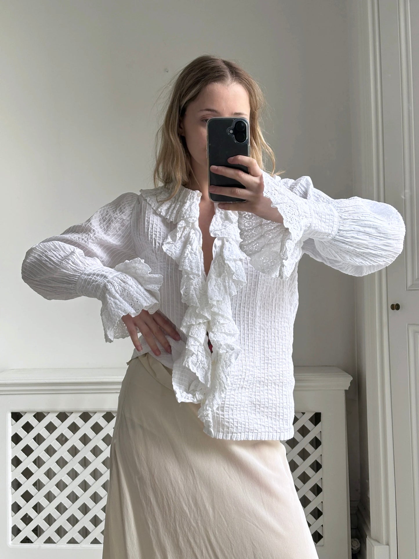 1970s *rare* 'Mexicana' Ruffled Blouse
