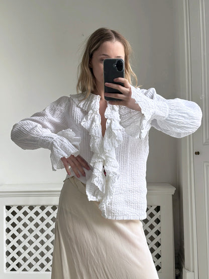 1970s *rare* 'Mexicana' Ruffled Blouse
